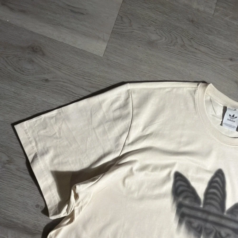 Adidas‎ Originals Trefoil Logo T-Shirt Cream Off-White Men's XL
